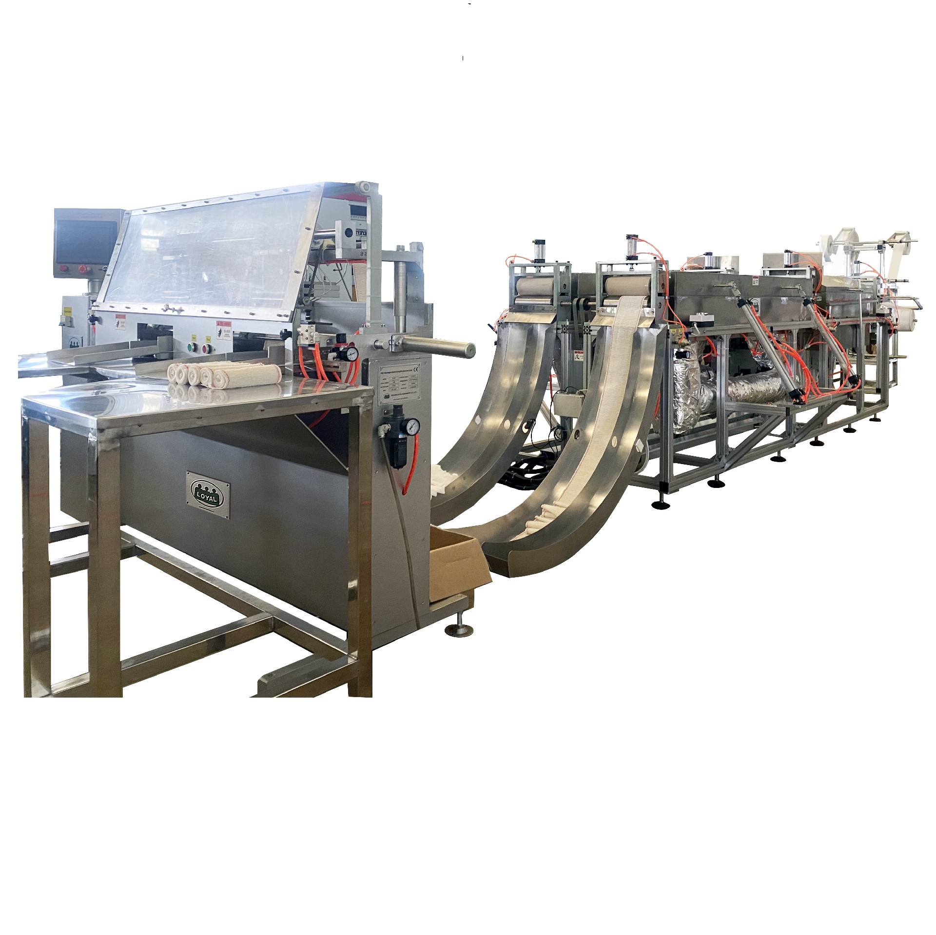 SS-PBT PBT Bandage Elasticizing Production Line