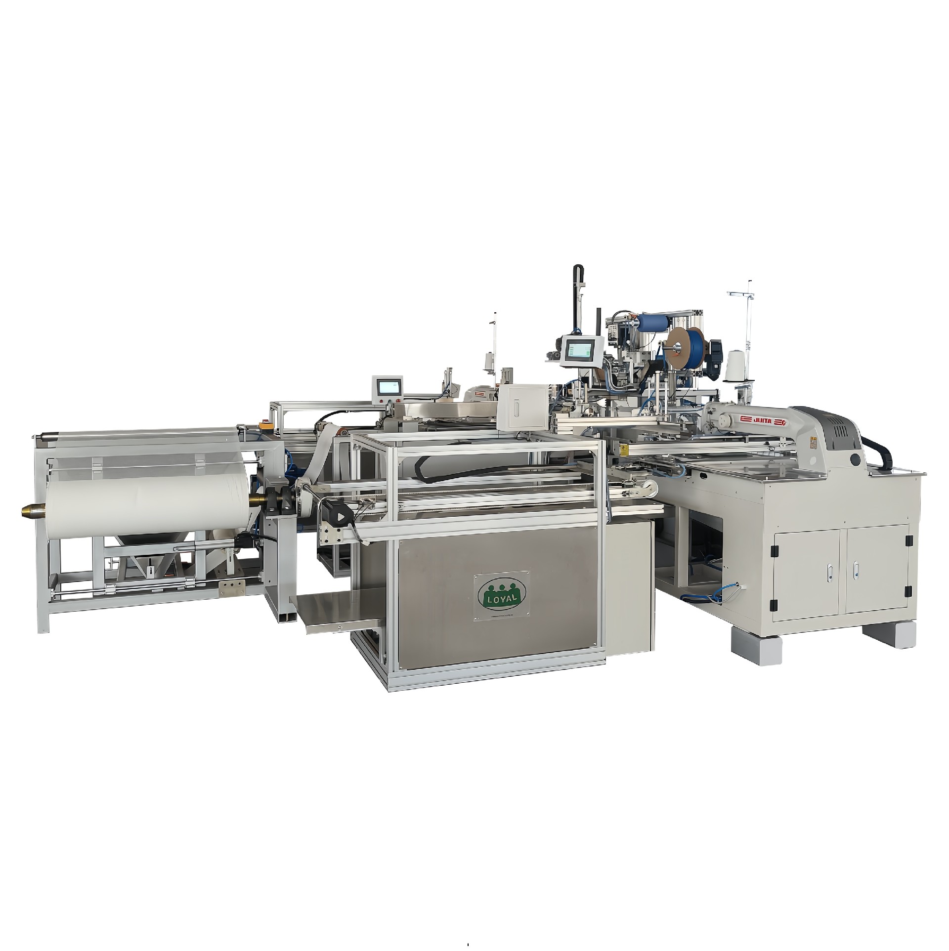 SS-FBD-A Lap Sponge (abdominal pad) Folding & Sewing Machine (1 folding + 2 sewing)